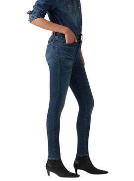 Jeans Levis 721 Skinny High Rise Miles blau für Damen