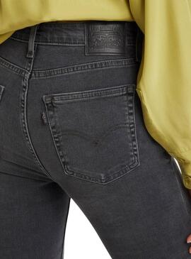 Schwarze Levis 721 Skinny High Rise Jeans für Damen