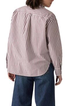 Levis Harlie Boyfriend Hemd mit gestreiftem Muster für Damen