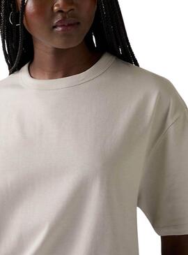 Levis Tabor graues T-Shirt für Damen.