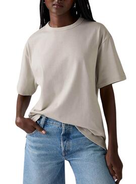 Levis Tabor graues T-Shirt für Damen.
