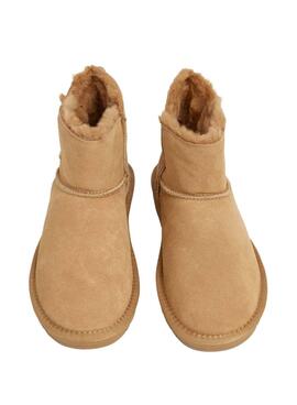 Stiefeletten Pepe Jeans Diss Urban aus Wildleder mit Nieten in Kamel für Damen