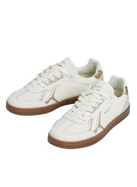 Turnschuhe Pepe Jeans Ball Basic weiß Glitzer für Damen