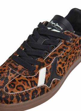 Turnschuhe Pepe Jeans Ball Print Leopard für Damen