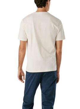 T-Shirt Pepe Jeans Eggo weiß für Herren
