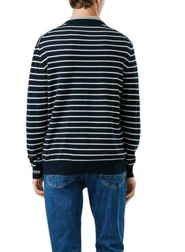Pullover Pepe Jeans Andre Navy Streifen für Herren