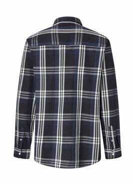 Hemd Pepe Jeans Codar blau kariert für Herren