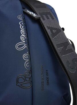 Tasche Pepe Jeans Wayne Reporter mit Marine-Logo für Herren.
