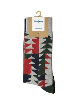 Drei Paar Socken Pepe Jeans Geo Tree für Herren