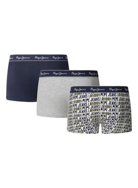 Dreierpack Pepe Jeans Logo Herrenunterhosen.