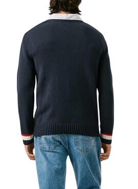 Pullover Pepe Jeans Patrick in Marineblau für Herren