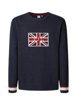 Pullover Pepe Jeans Patrick in Marineblau für Herren