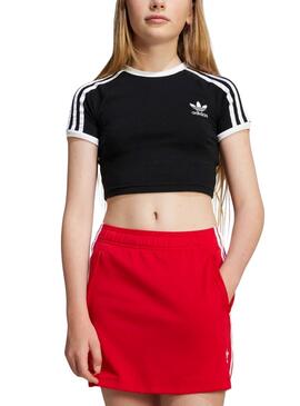 3S CROP TEE SCHWARZ