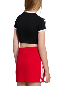 3S CROP TEE SCHWARZ