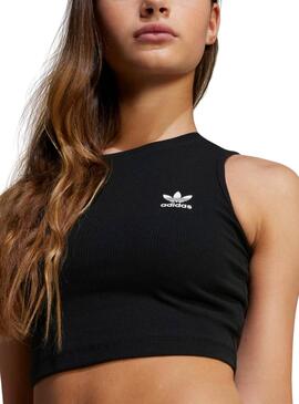 RIB TANK TOP        NEGRO