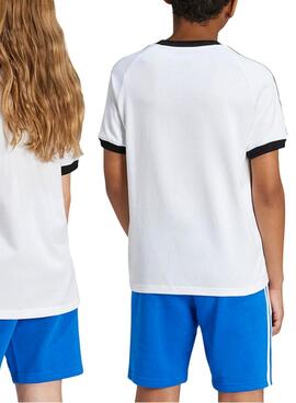 3-STREIFEN-T-SHIRT WEISS