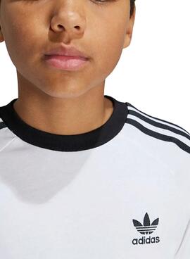 3-STREIFEN-T-SHIRT WEISS