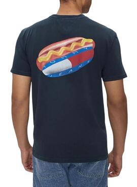 Tommy Jeans t-shirt Novelty Marineblau