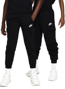 Hose Nike Sportswear Club Fleece Schwarz für Kinder.