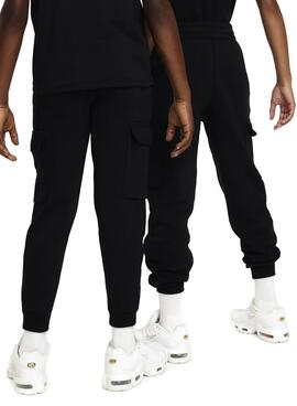 Hose Nike Sportswear Club Fleece Schwarz für Kinder.