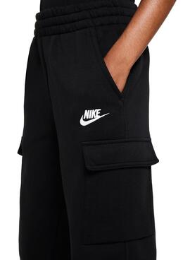 Hose Nike Sportswear Club Fleece Schwarz für Kinder.