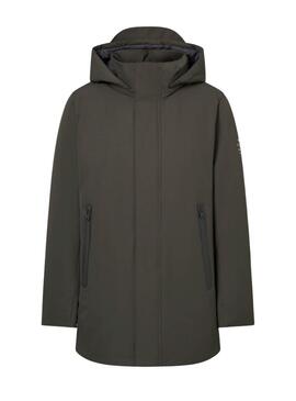 Grüner Ecoalf Parka Mantel für Herren
