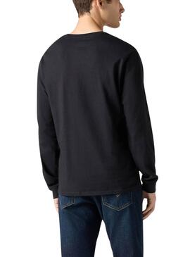 Langarm-Shirt Levis Original Housemark Schwarz für Herren