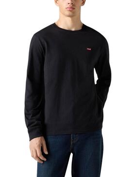 Langarm-Shirt Levis Original Housemark Schwarz für Herren