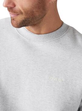 Sweatshirt Levis Authentic grau für Herren