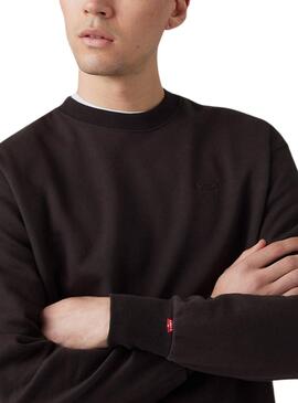 Sweatshirt Levis Authentic schwarz für Herren
