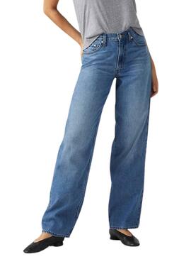 Levis Baggy Dad Jeans in Blau für Damen