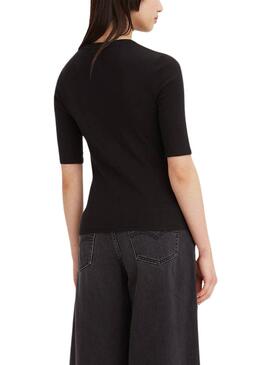 T-Shirt Levi's Luca Slim Schwarz für Damen.
