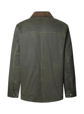 Pepe Jeans gewachste Jacke Joseph in Grün für Herren.