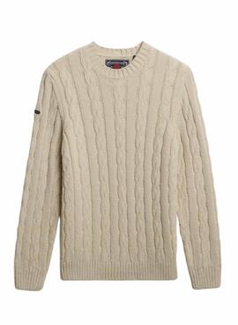 Superdry Jacob Kabel in Beige für Herren