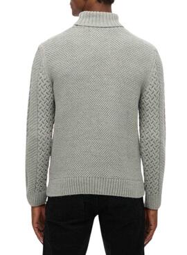 Superdry Jacob Cable Grau Herren Pullover