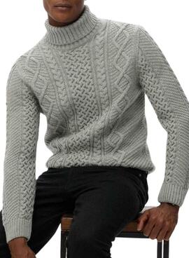 Superdry Jacob Cable Grau Herren Pullover