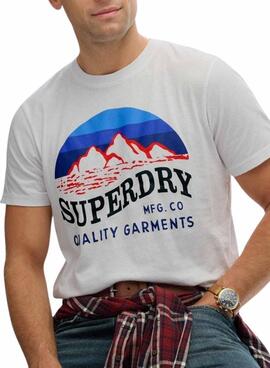 T-Shirt Superdry Great Outdoors Weiß für Herren