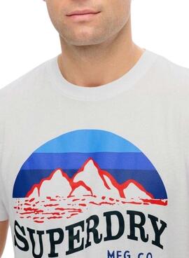 T-Shirt Superdry Great Outdoors Weiß für Herren