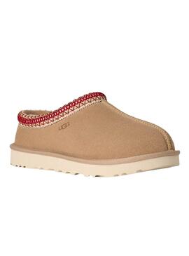 UGG Clogs Tasman II Kastanie Beige und Granatapfel für Damen.