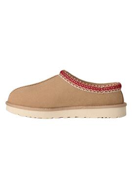UGG Clogs Tasman II Kastanie Beige und Granatapfel für Damen.