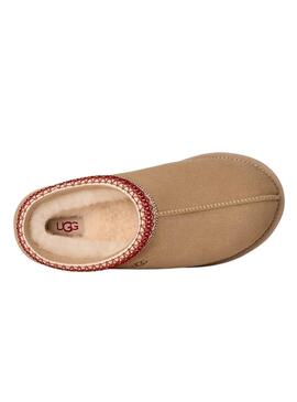 UGG Clogs Tasman II Kastanie Beige und Granatapfel für Damen.