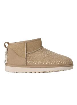 Stiefel UGG Classic Ultra Mini Biarritz in Beige für Damen