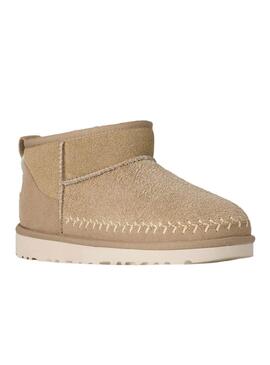 Stiefel UGG Classic Ultra Mini Biarritz in Beige für Damen