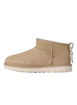 Stiefel UGG Classic Ultra Mini Biarritz in Beige für Damen