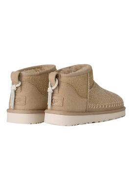 Stiefel UGG Classic Ultra Mini Biarritz in Beige für Damen