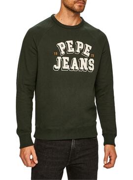 Sweatshirt Pepe Jeans Linus Grün Für Herren