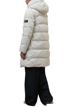 Ecoalf gepolsterter Mantel Manlie in Weiß für Damen