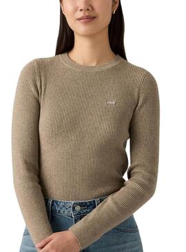 Levis gerippter Toast Pullover für Damen