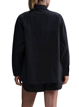 Nike Sportswear Chill Poplin Hemd Schwarz für Damen