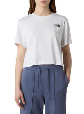 T-Shirt The North Face Simple Dome weiß für Damen